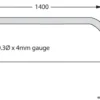 Rhino RB60 Fixed Hoop Barrier, Galvanised or Powder Coated - Image 3