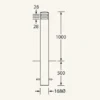 Rhino RB111 Steel Bollard, Galvanised or Powder Coated - Image 4