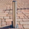 stainless steel bollard in driveway