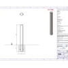 essentials flat top bollard dims