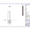 stainless steel mitre top bollard dims