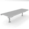 Ollerton M3 Contemporary Straight Stainless Steel Bench