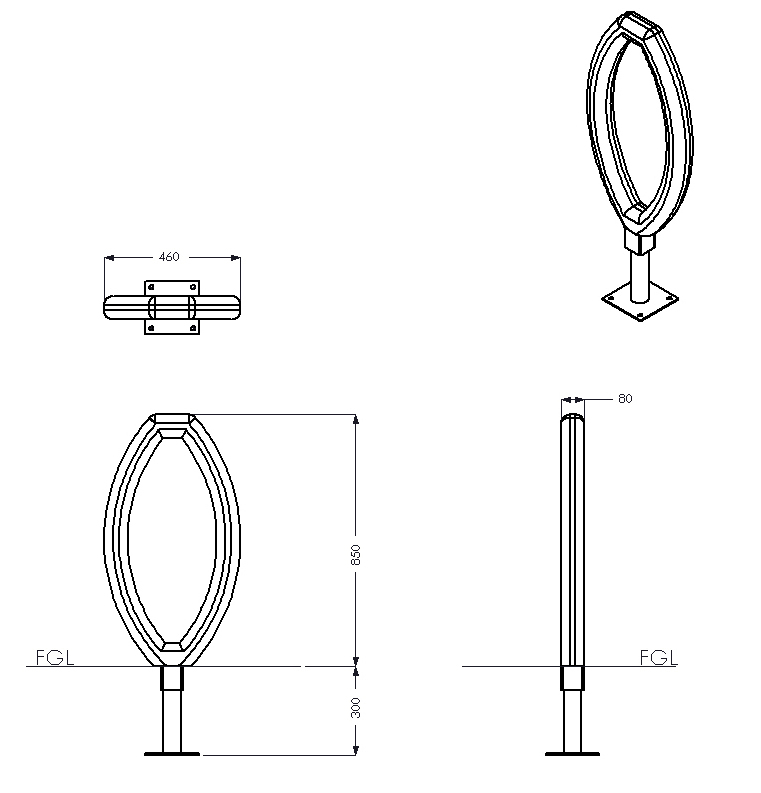 WATERSIDE CYCLE STAND spec