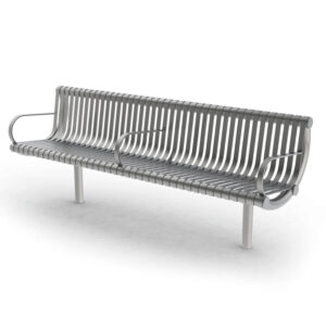 Ollerton M3 Contemporary Straight Stainless Steel Seat