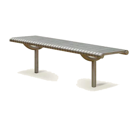 Ollerton M3 Contemporary Straight Stainless Steel Bench