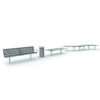 Ollerton M3 Contemporary Straight Stainless Steel Seat - Image 7