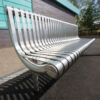Ollerton M3 Contemporary Straight Stainless Steel Seat