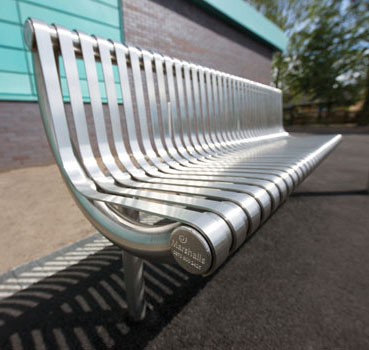 Ollerton M3 Contemporary Straight Stainless Steel Seat