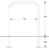 Ollerton Sheffield Steel Powder Coated Cycle Stand