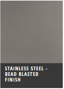 stainless steel bead blasted