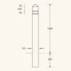Square timber bollard spec
