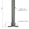 AUTOPA PARKING POST dimensions