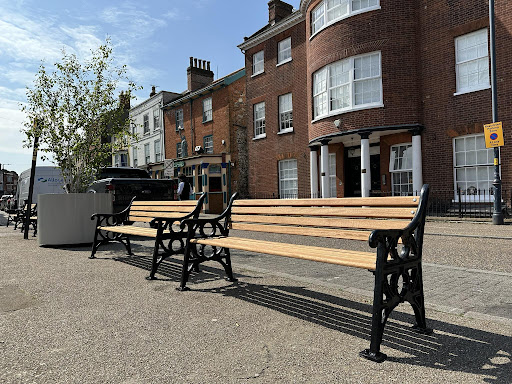 St George's Theatre after bollard installation