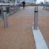 Rising bollard outside