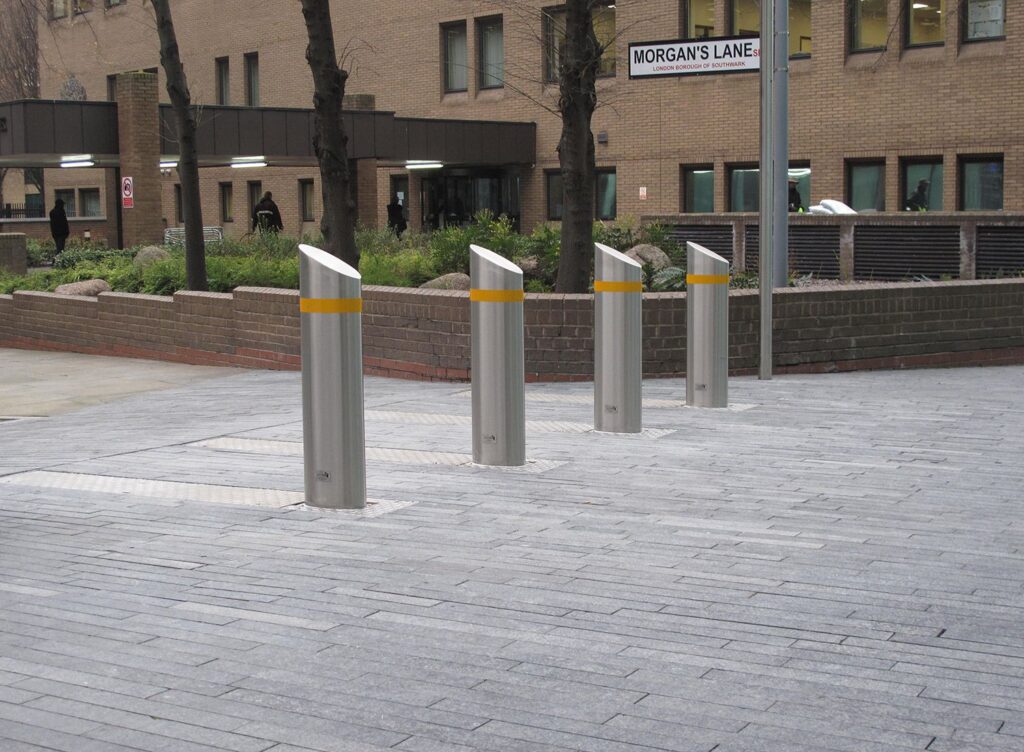Slimline rising bollards