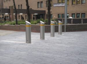Slimline rising bollards