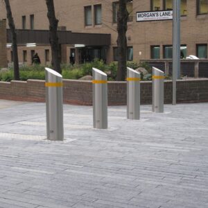Slimline rising bollards