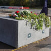 Side view of planter bollard